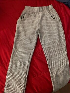 Men's Slim Houndstooth Dress Pants - Black & White